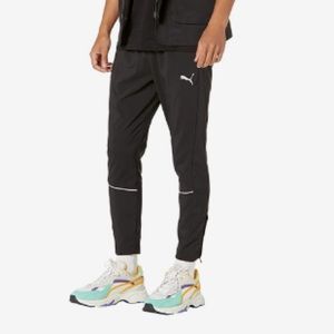 NWT Men’s PUMA Runner’s Active Tapered Reflective Joggers In Black Puma Size XXL